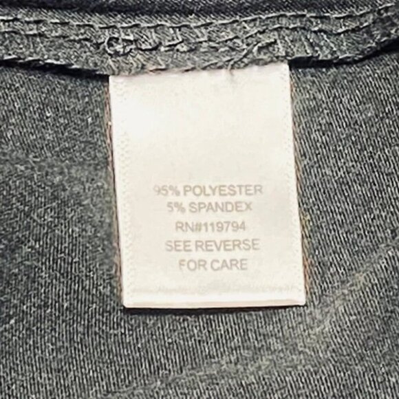 One World Women's XL Tee Black Sugar Skull Rhinestone Soft Day Of The Dead NWT - Picture 5 of 7